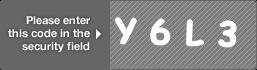 captcha code for visual authentication  letter Y number 6 letter L number 3
