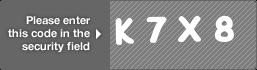 captcha code for visual authentication  letter K number 7 letter X number 8