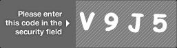 captcha code for visual authentication  letter V number 9 letter J number 5